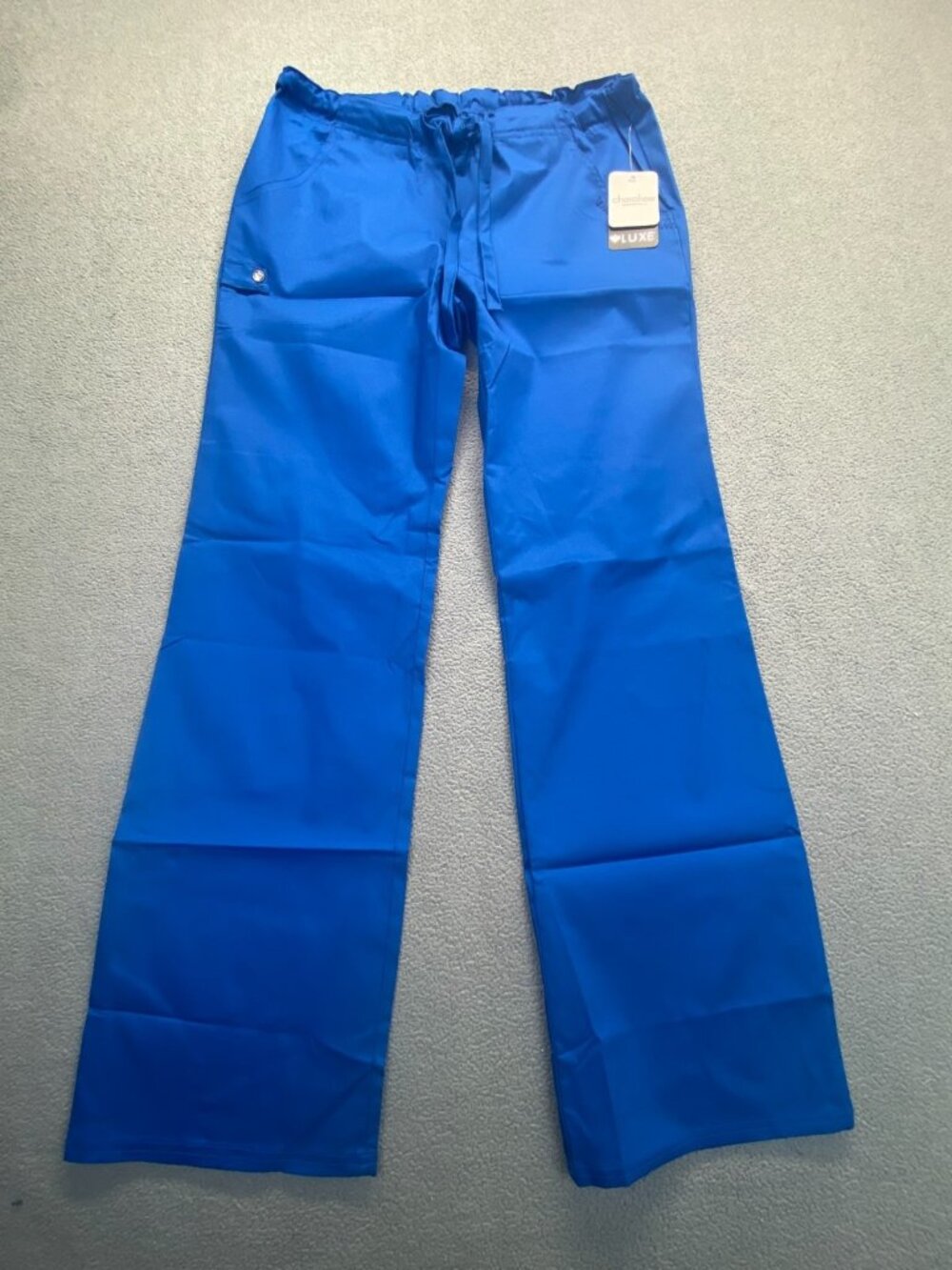 Cherokee Royal Blue Drawstring Scrub Pant  Luxe Royal Blue #1066 Size XS
